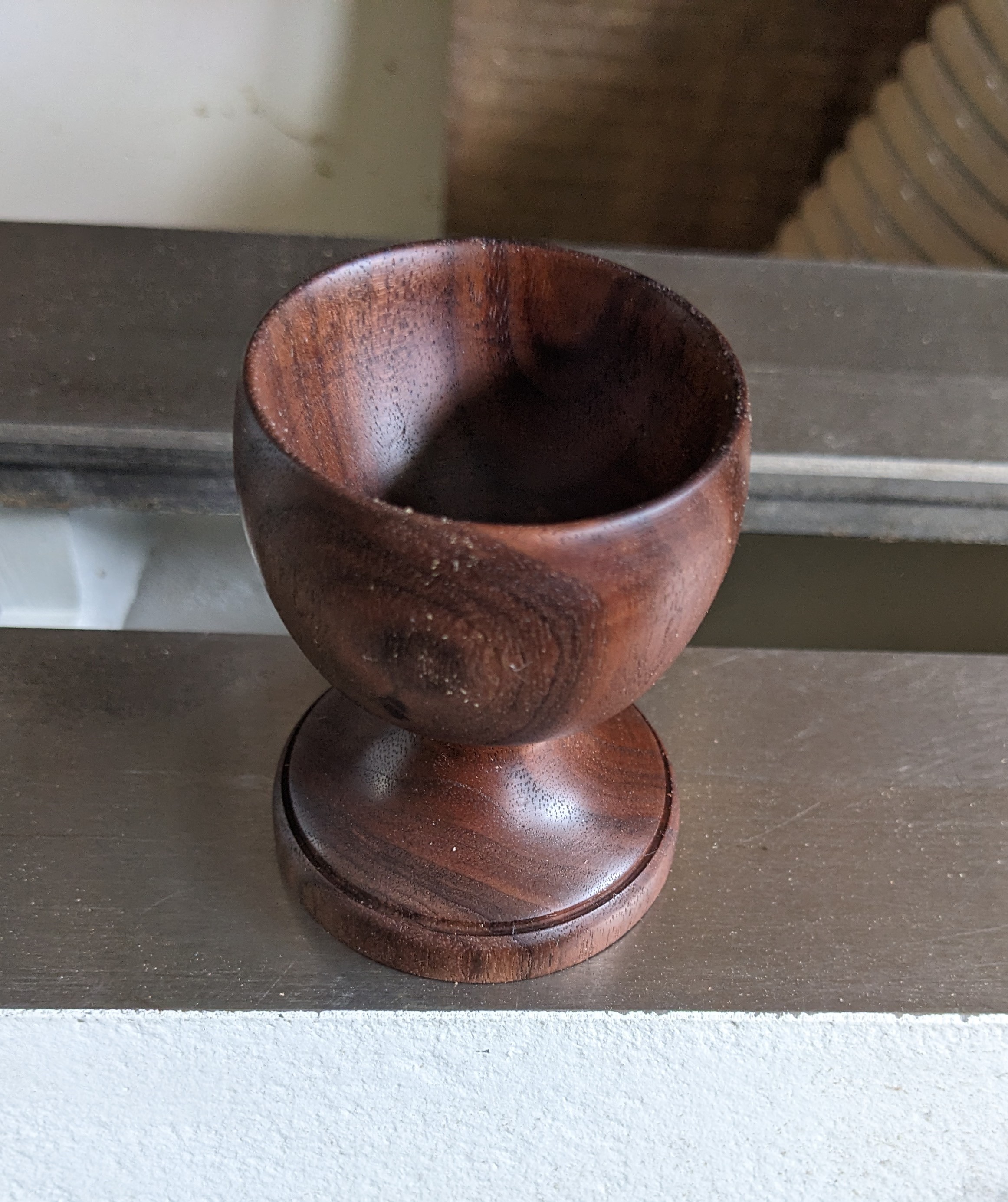 walnut egg cup